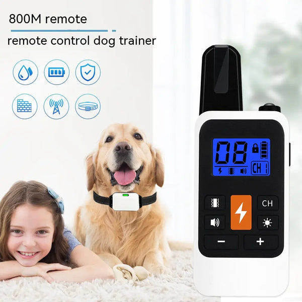 800M Remote Control LED Electric Shock Collar Device